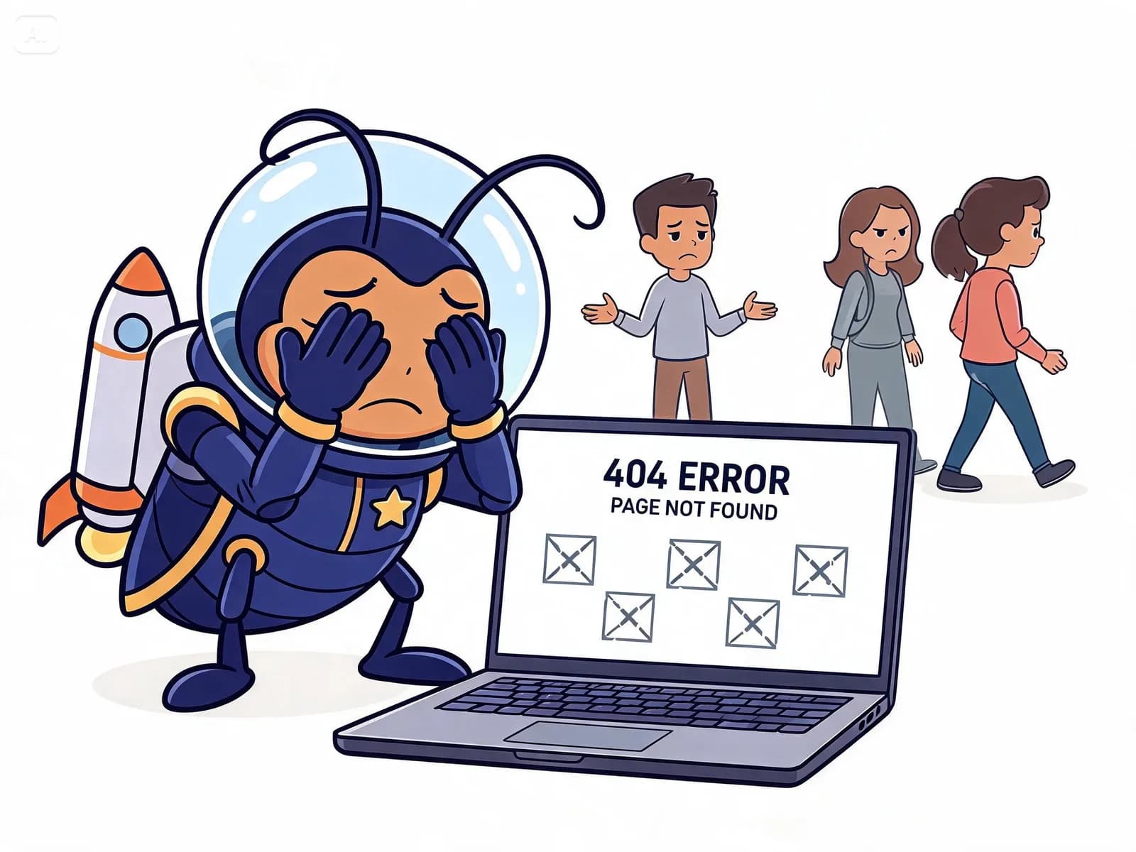 Maskot autoaja malu punya website jelek dan broken